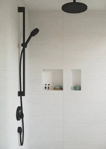 Hansgrohe Pulsify Select S, sprchová súprava 105 3jet Relaxation EcoSmart so sprchovou tyčou 90 cm, matná čierna, HAN-24171670