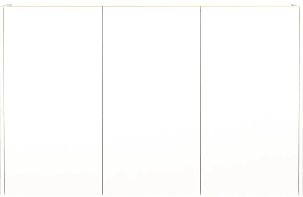 Biela závesná skrinka v dekore duba 138x87x25 cm Libbiano – Germania