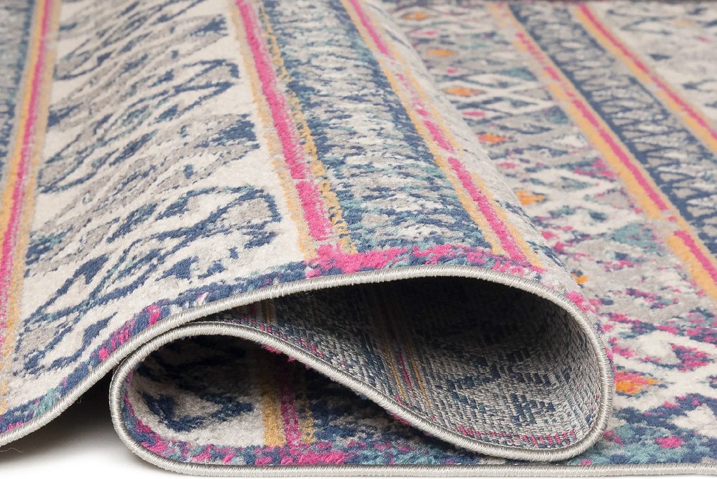 TA Koberec G004A BIELA/TMAVOMODRÁ DENVER FAA Rozmer: 160x230 cm