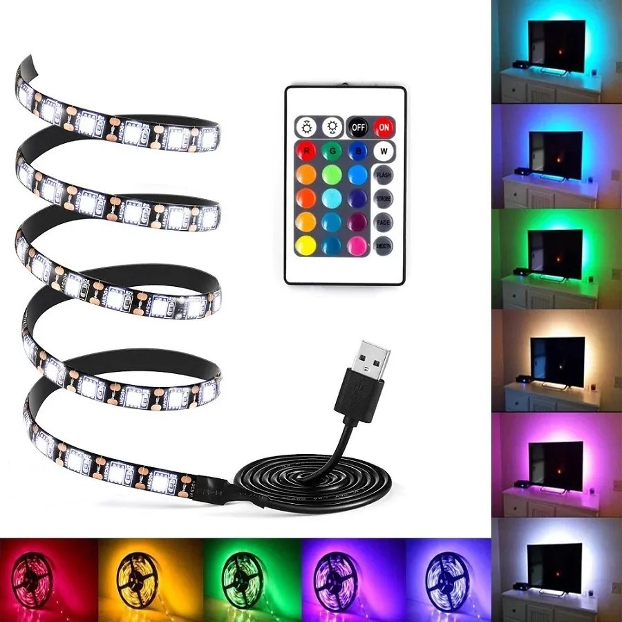 Zaparkorun LED RGB pásik za televízor - 2 m