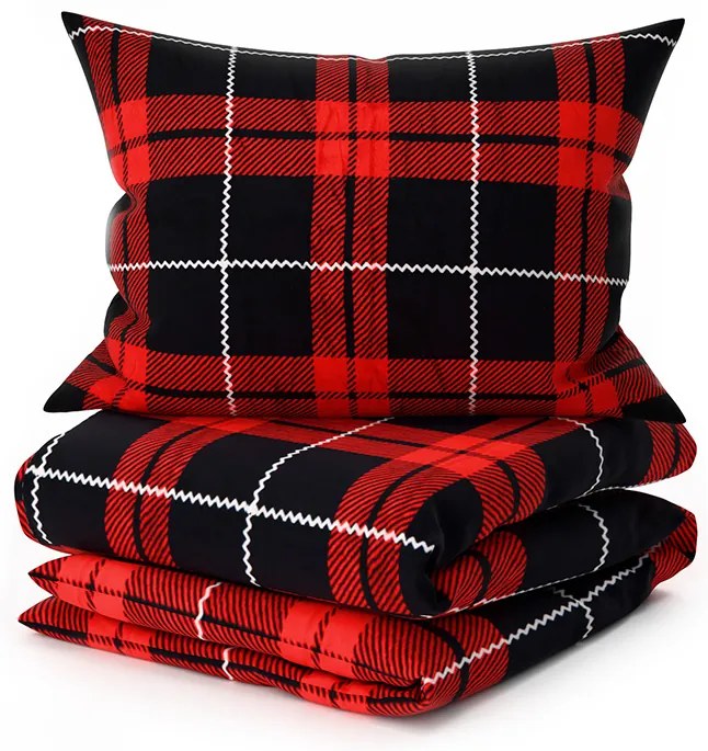 Obliečky mikroplyš ALBURY červené Rozmer obliečky: 70 x 90 cm | 140 x 200 cm