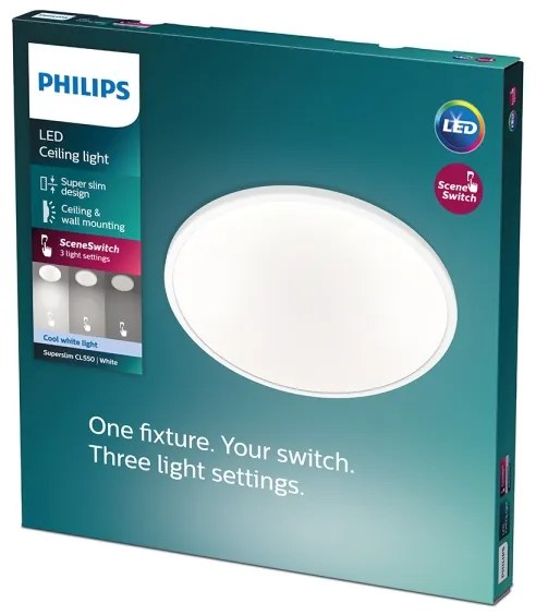 Philips - Stmievateľné LED stropné svietidlo CLEAR LED/18W/230V 4000K