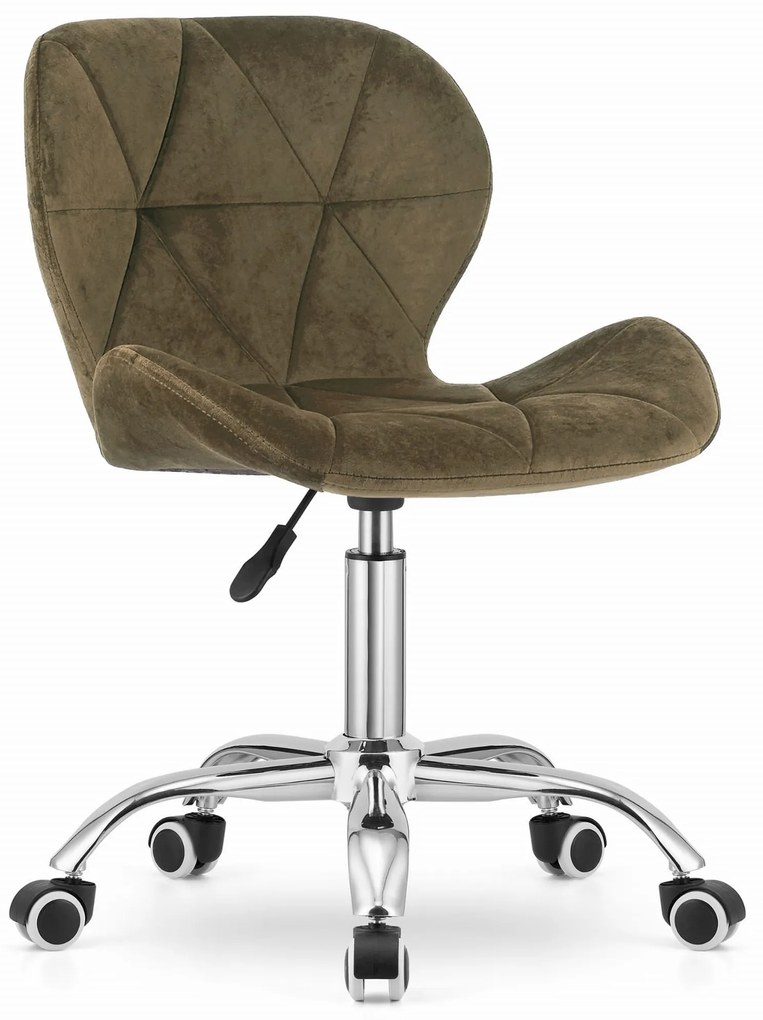 Kancelárska stolička Avola olivová-chrómová ZAMAT