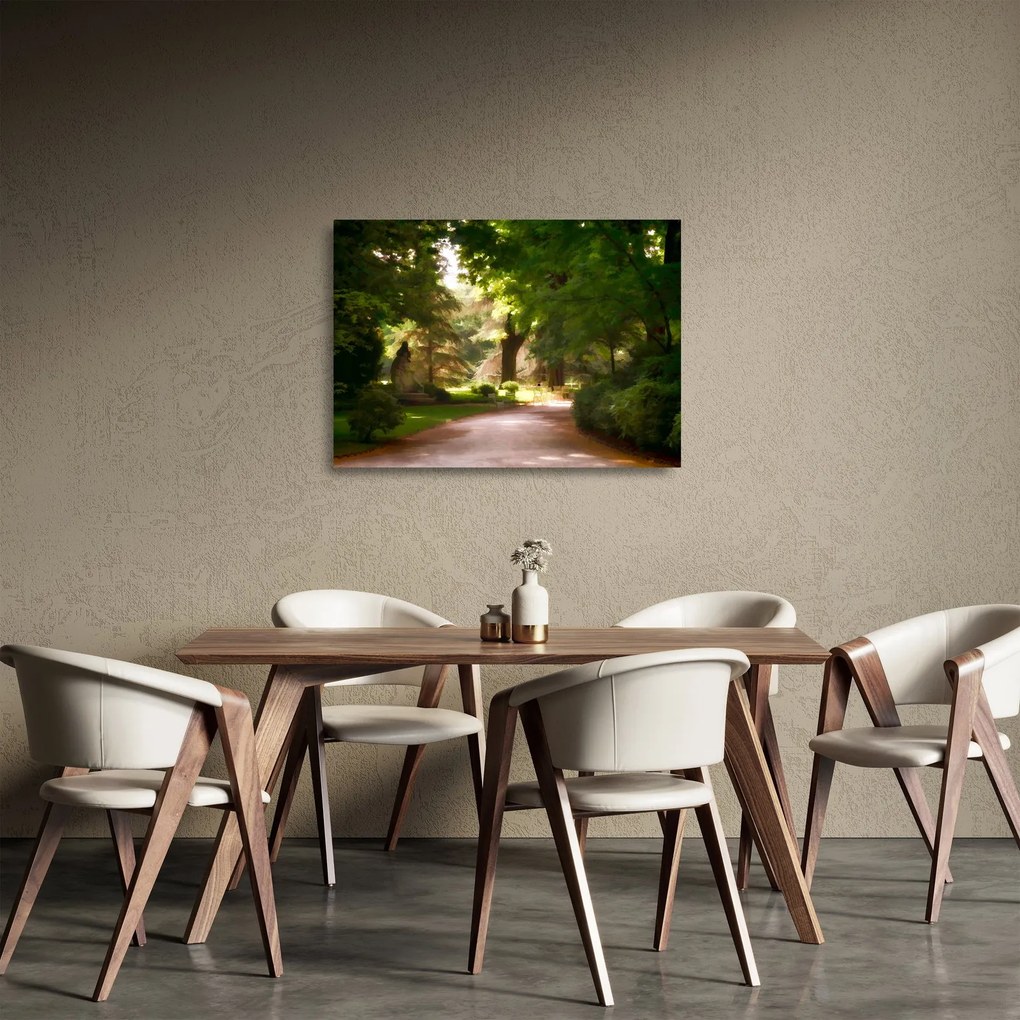 Sklenený obraz parku (70x50 cm)