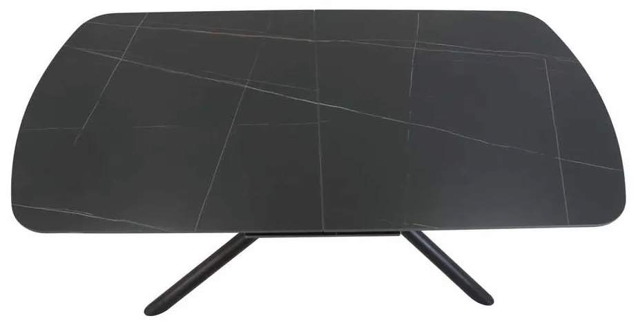 Jedálenský stôl Valmir 160 x 90 cm, čierna