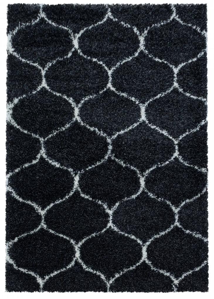 Ayyildiz koberce Kusový koberec Salsa Shaggy 3201 antracit - 80x150 cm