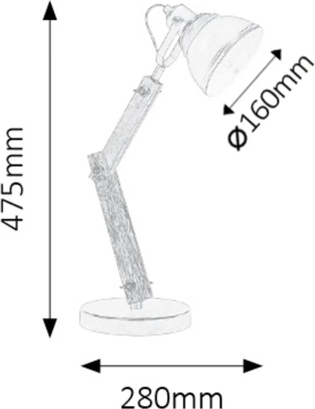 Rabalux AKSEL stolná lampa 4199