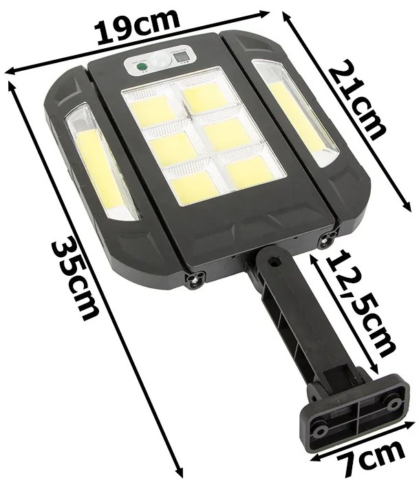 Verk 12291 Solární LED lampa se senzorem pohybu a dálkovým ovládáním