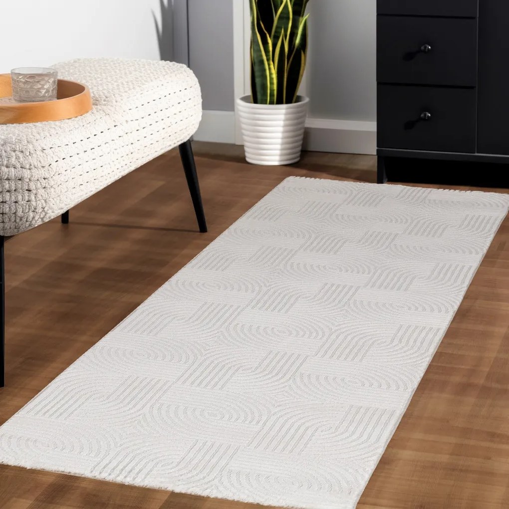 Ayyildiz, Koberec behúň Sahara 1112 Cream, 80x250, béžová, obývacia izba