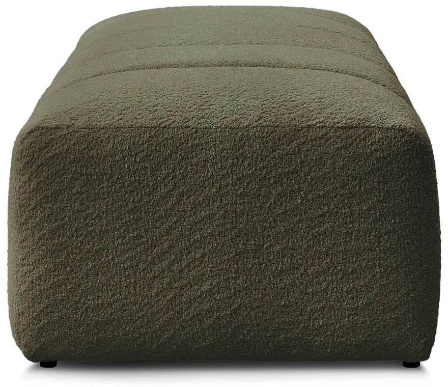 Zelená podnožka z textílie buklé Annecy – Bobochic Paris