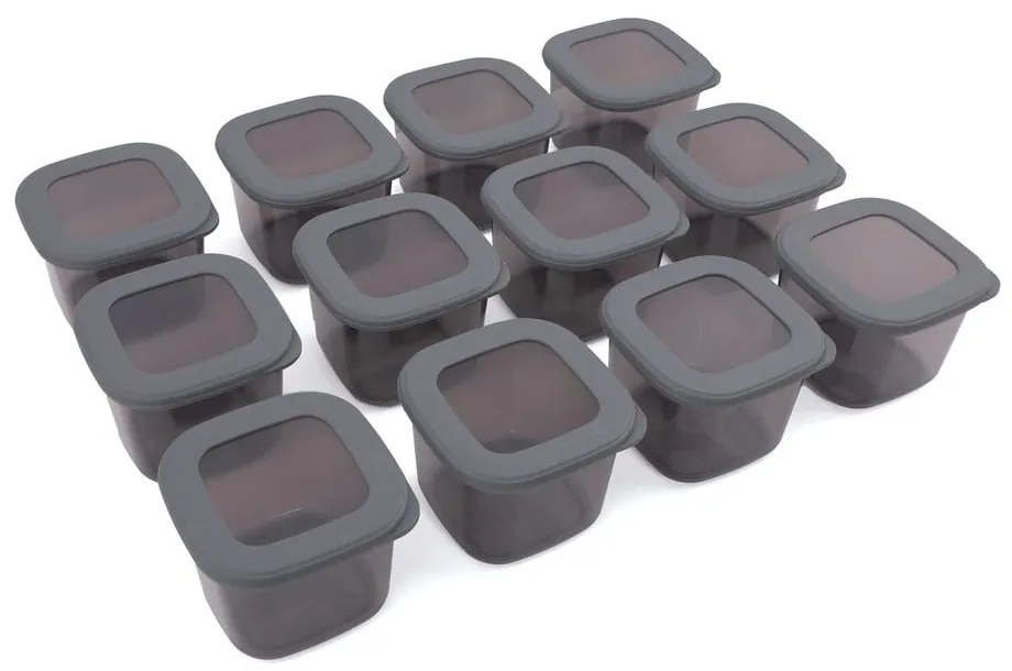 Plastové dózy v súprave 12 ks na potraviny Fresco – Hermia