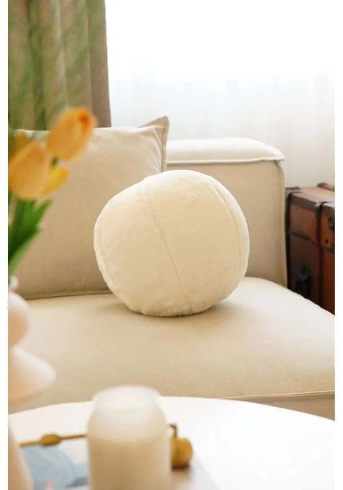 Dekoračný vankúš z mikroplyšu ø 25 cm Top – Mioli Decor