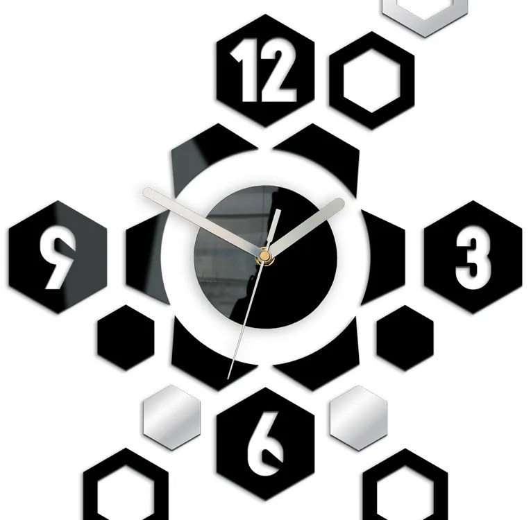 Moderné nástenné hodiny HEXAGON