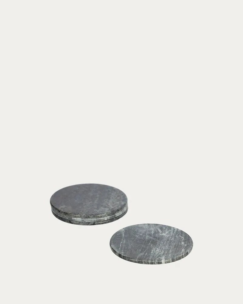 Sivé mramorové tácky v súprave 4 ks Tresa – Kave Home