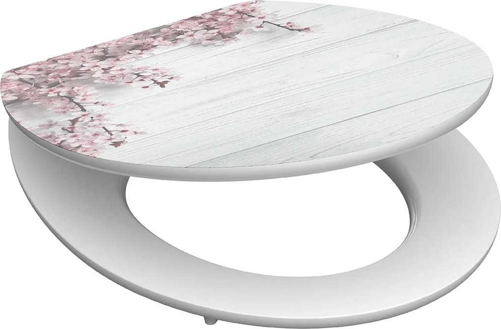 Eisl Sanitär WC sedadlo MDF Soft Close Flowers and Wood High Gloss 80549