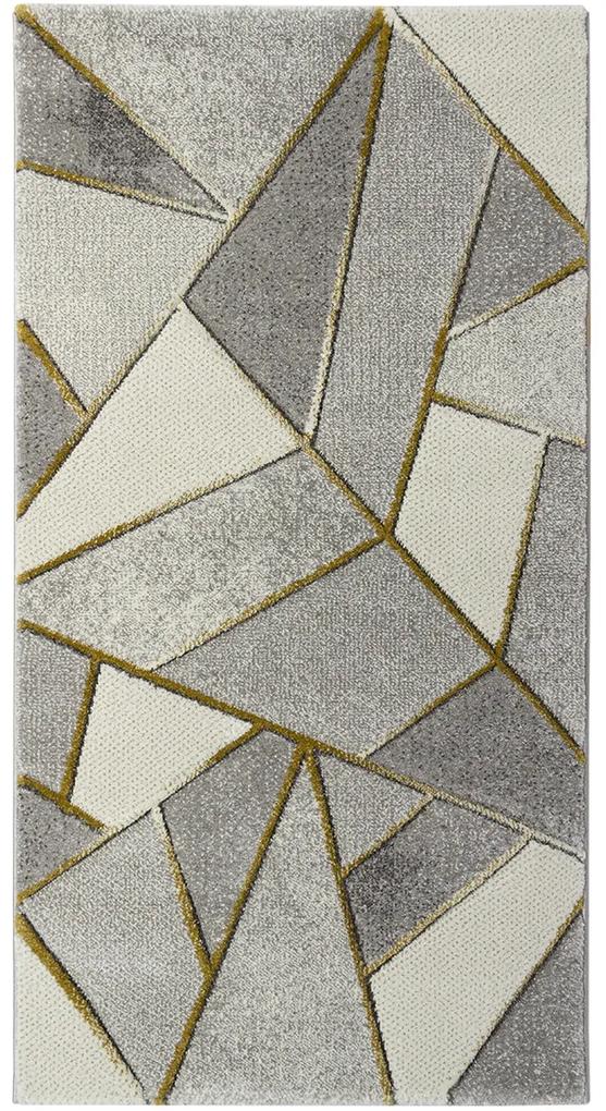 Koberce Breno Kusový koberec DIAMOND 22647/957, sivá, viacfarebná,140 x 200 cm