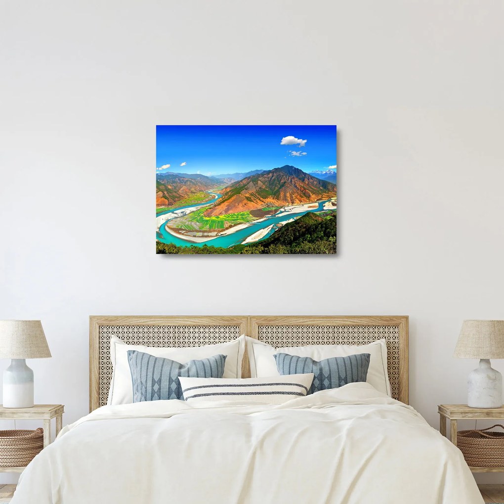 Sklenený obraz - River Yangtze (70x50 cm)