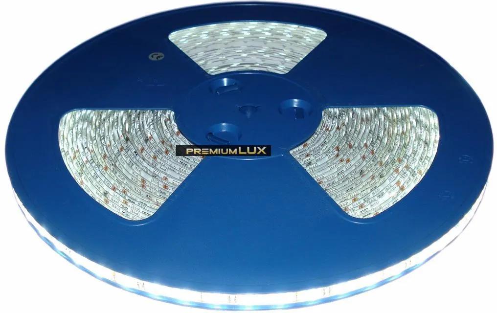 PREMIUMLUX 1m LED pásik 60 led smd 5050 PREMIUM Studená biela 14.4W 12V IP65