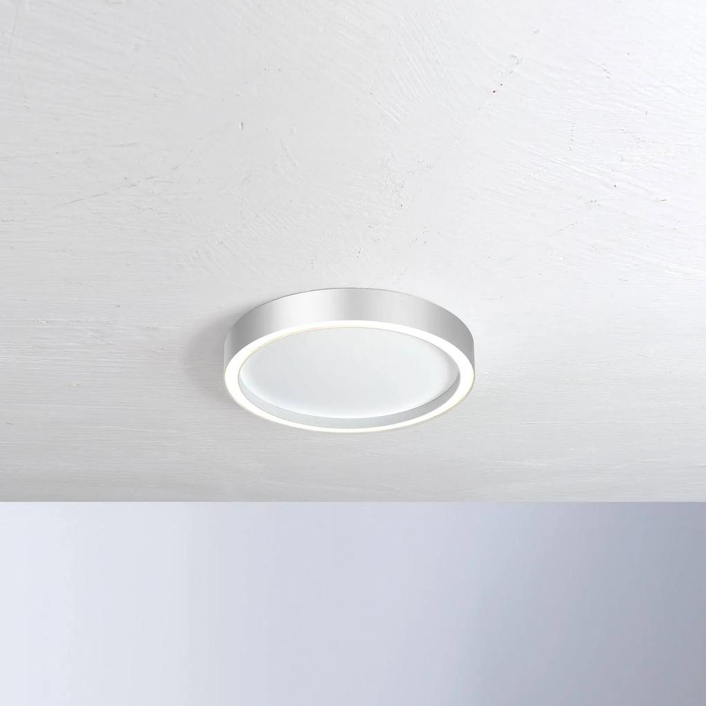 Bopp Aura stropné LED svietidlo Ø40cm biele/hliník