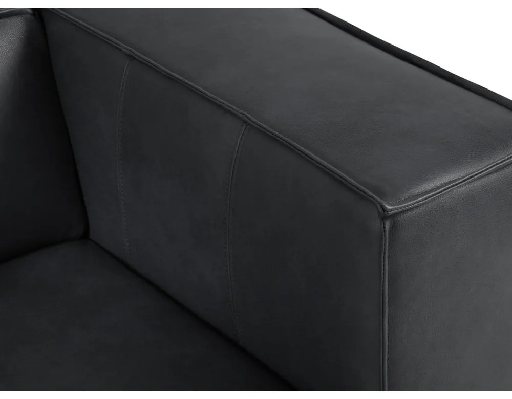 Tmavomodrá kožená pohovka 227 cm Madame – Windsor &amp; Co Sofas