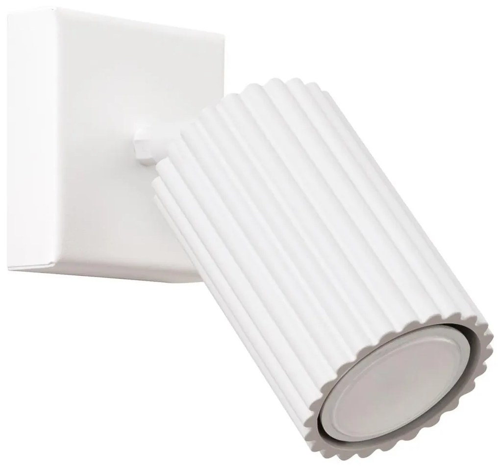Sollux SL.1540 - Nástenné bodové svietidlo KARBON 1xGU10/10W/230V biela