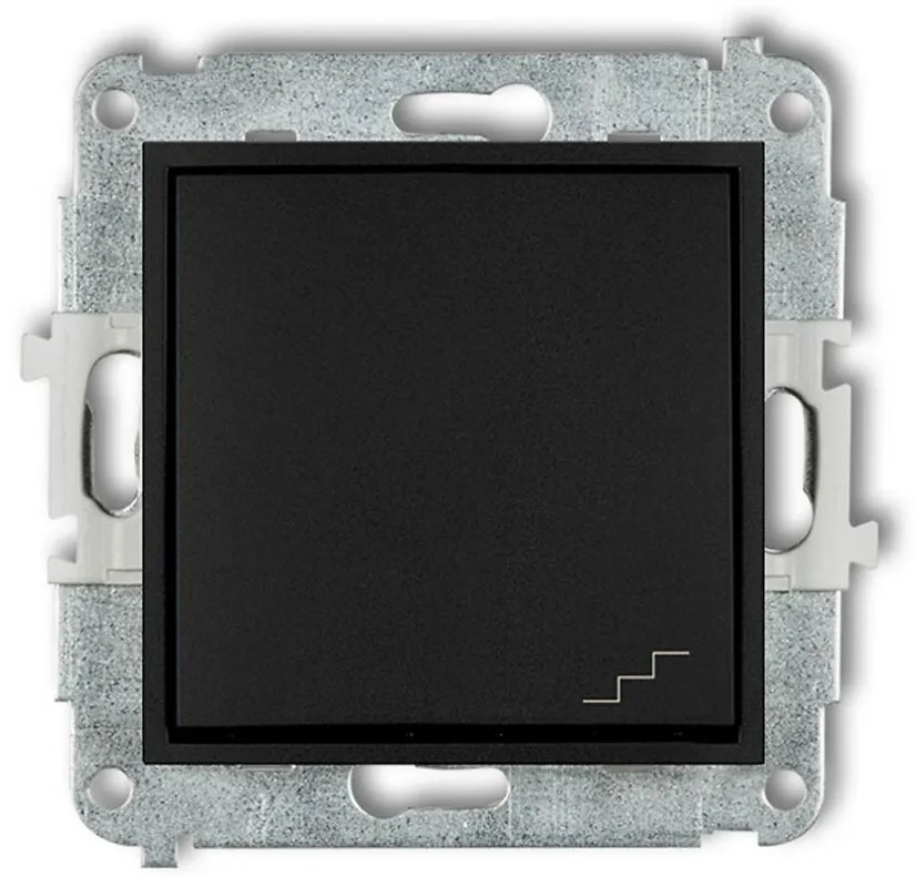 Prepínač black mat 12MWP-3 mini