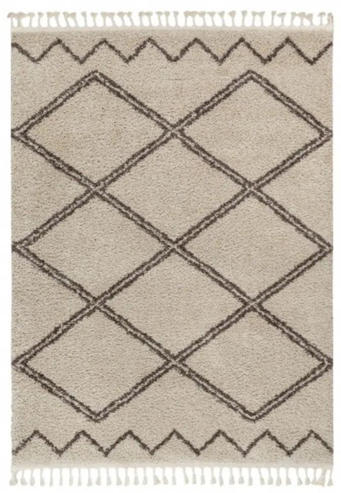 Kusový koberec Shaggy Asil krémový, Velikosti 80x150cm