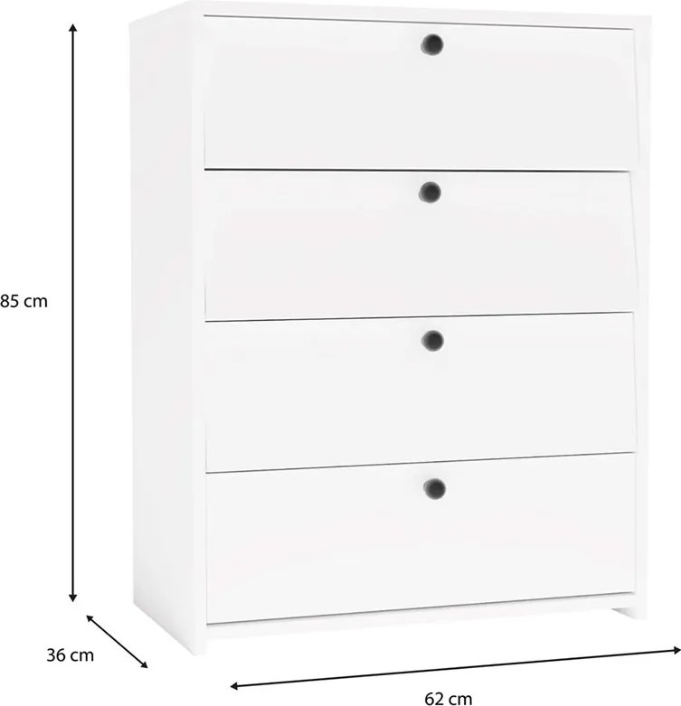 Botník LOKA 66 cm biely