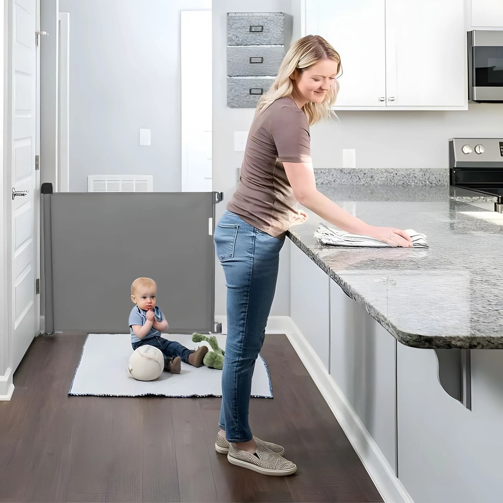 Ochranná zábrana roleta 150 cm - sivá ECOTOYS