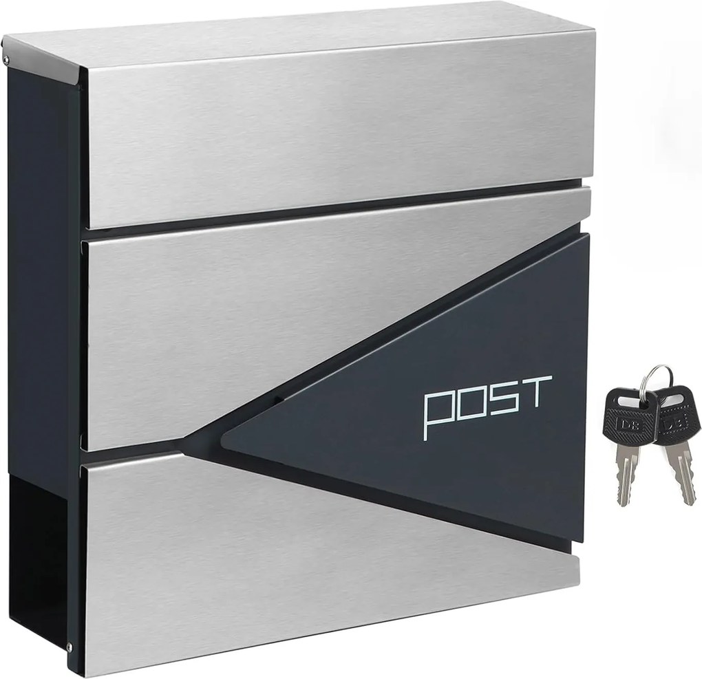 Poštovní schránka Post stříbrná/antracitová