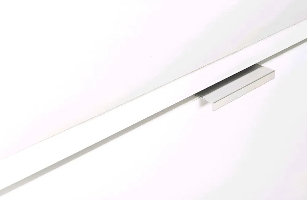 TV skrinka Göteborg, biela / dub sonoma