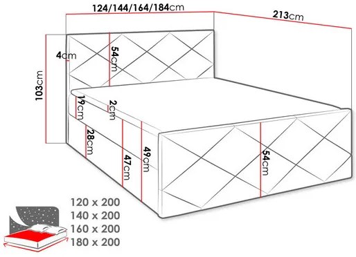 Manželská posteľ 180 cm Guli (svetlobéžová). Vlastná spoľahlivá doprava až k Vám domov. 1122227