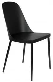 Jídelní židle PIP WLL, plast černý White Label Living 1100429