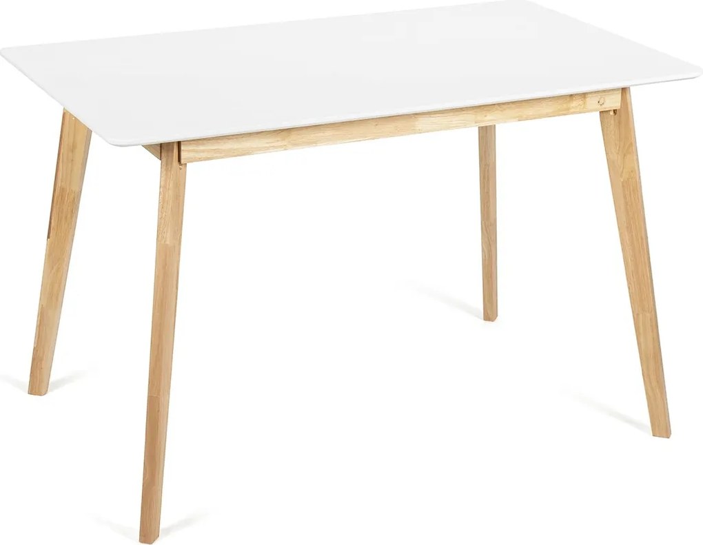 Noela Jedálenský set SCANDINAVIA 120 biely + 4x stolička MARIE béžová