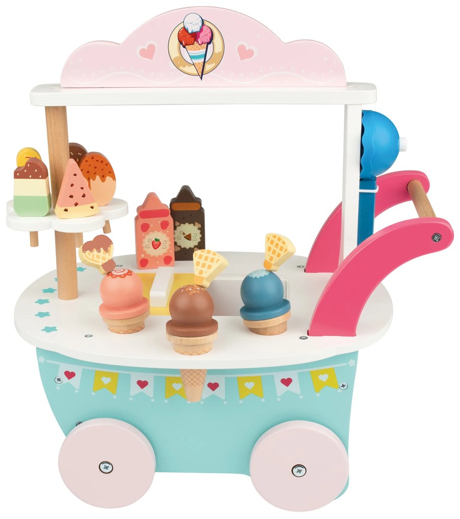 lupilu®  Drevený zmrzlinársky vozík/Pec na pizzu (zmrzlinársky vozík)  (100394095)