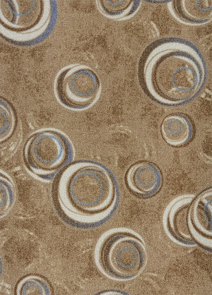 Koberce Breno Metrážny koberec DROPS 33, šíře role 500 cm, hnedá, viacfarebná