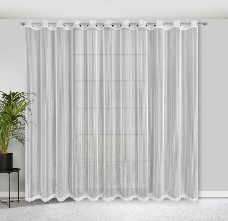 ZÁCLONA NOELIA 300X250 CM BIELA