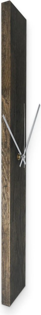 SENTOP | Elegantné drevené nástenné hodiny čierny I SENTOP MAS019-OSMO-3169-SILVER-60x8 analógové