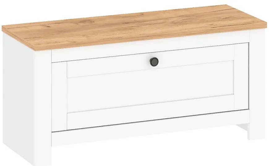 Skrinka na topánky Vesper 2 biely/wotan 44,8x93,7x35