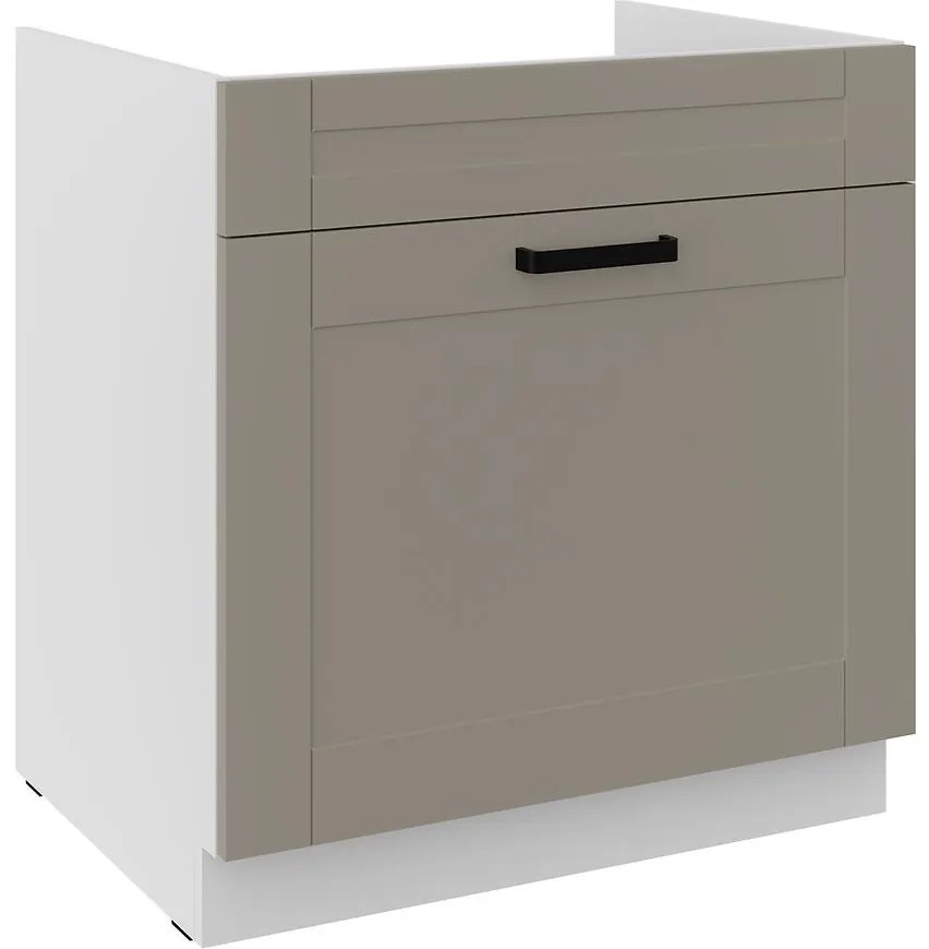 Kuchynská skrinka Luna claygrey/biely 80ZL 1S BB