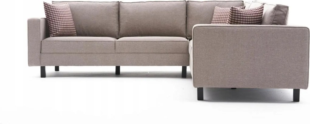 Rohová sedačka Kalen 2 (krémová čierna)