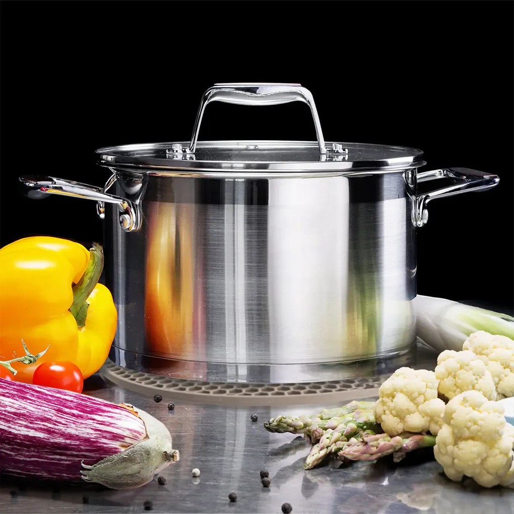 Orion Podložka pod hrniec, silikónová béžová, 18 cm