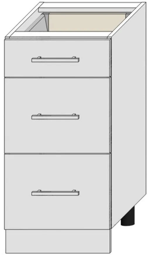 Skrinka do kuchyne Bono D40s/3 Biela Alaska/Biely