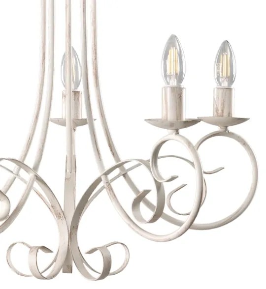 ONLI - Luster na reťazi POMPEI 5xE14/6W/230V krémový