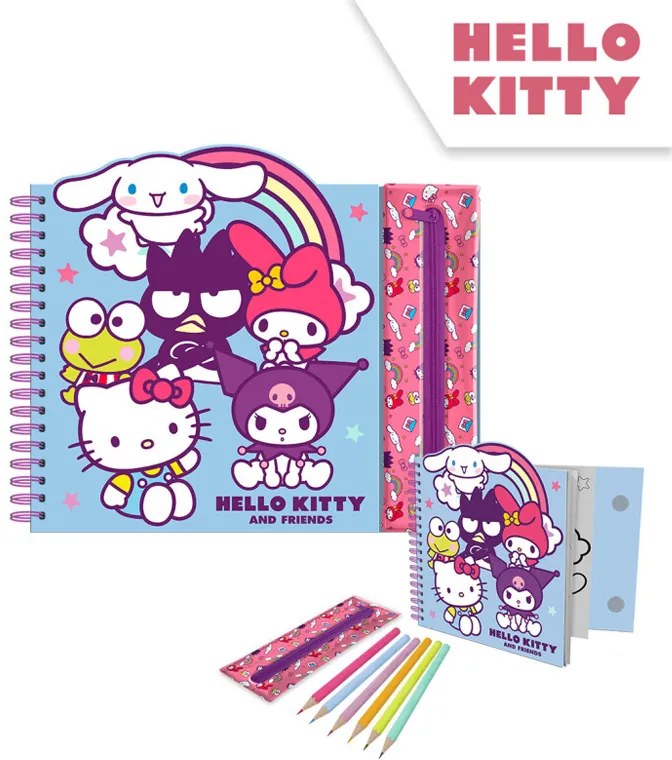 Kresliaca súprava s puzdrom Hello Kitty