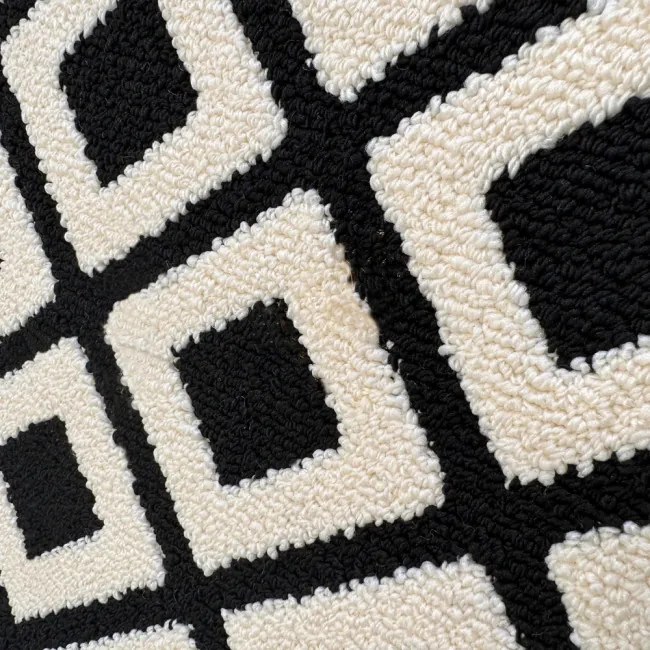 Koberec POLO čierny / biely