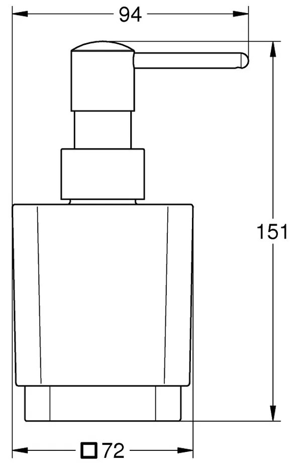 GROHE Selection Cube - Dávkovač tekutého mydla, chróm 40805000