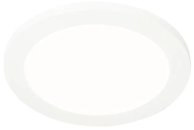 Stropné svietidlo biele 22,5 cm vrátane LED 3-stupňové stmievateľné IP44 - Steve