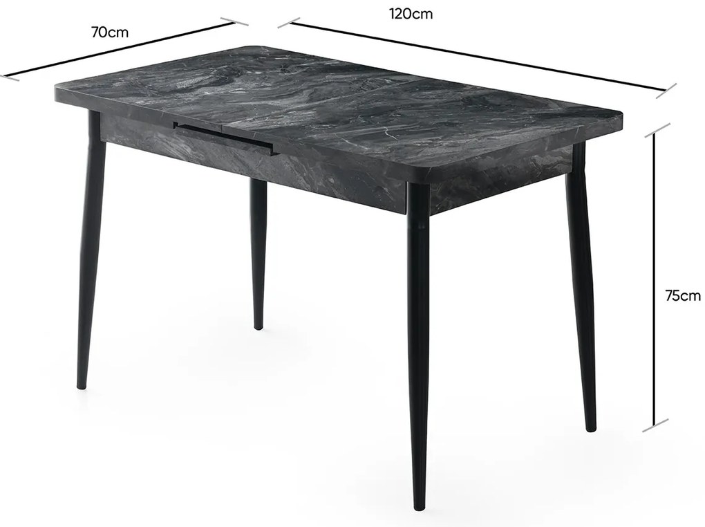 Jedálenský stôl Ay Anthracite