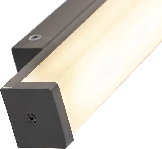 Nástenná lampa čierna 32 cm IP44 - Cascada